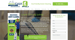 Desktop Screenshot of metrocarpetcleaning.com.au